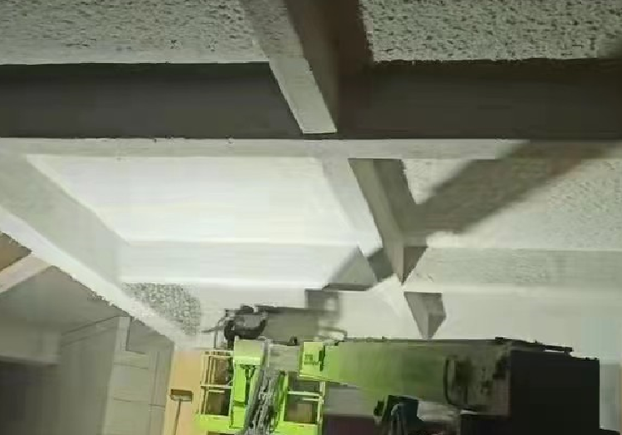 停车场喷涂棉施工视频